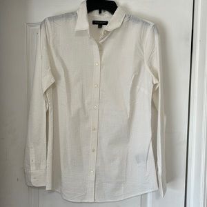Banana Republic White Button Down Shirt